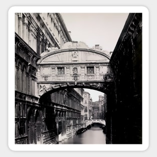 Venice Italy medieval walkway Ponte dei Sospiri Sticker